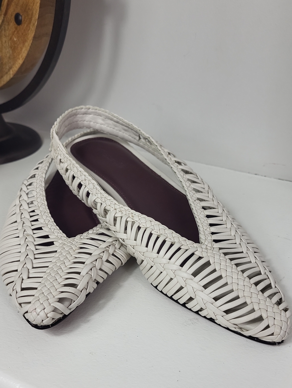 Madewell The Harpor Slingback Flat. size 8
